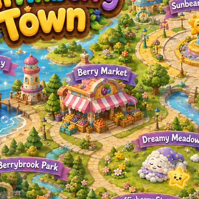 Berry Market on the Muffinberry Town map
