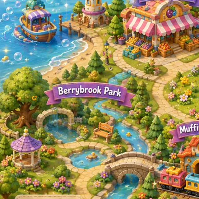 Berrybrook Park on the Muffinberry Town map
